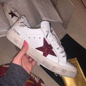 Golden Goose May Leather Sneakers